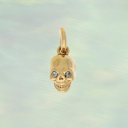 Skull Charm - Tiny, Gold