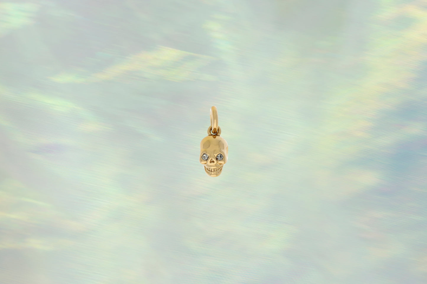 Skull Charm - Tiny, Gold