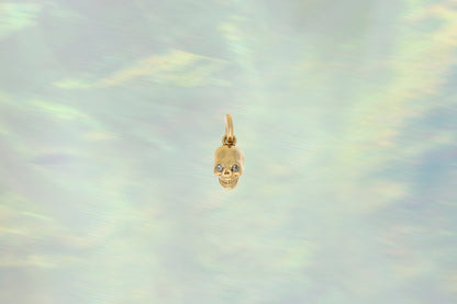 Skull Charm - Tiny, Gold