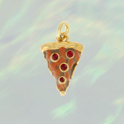 Pizza Slice Charm, Gold