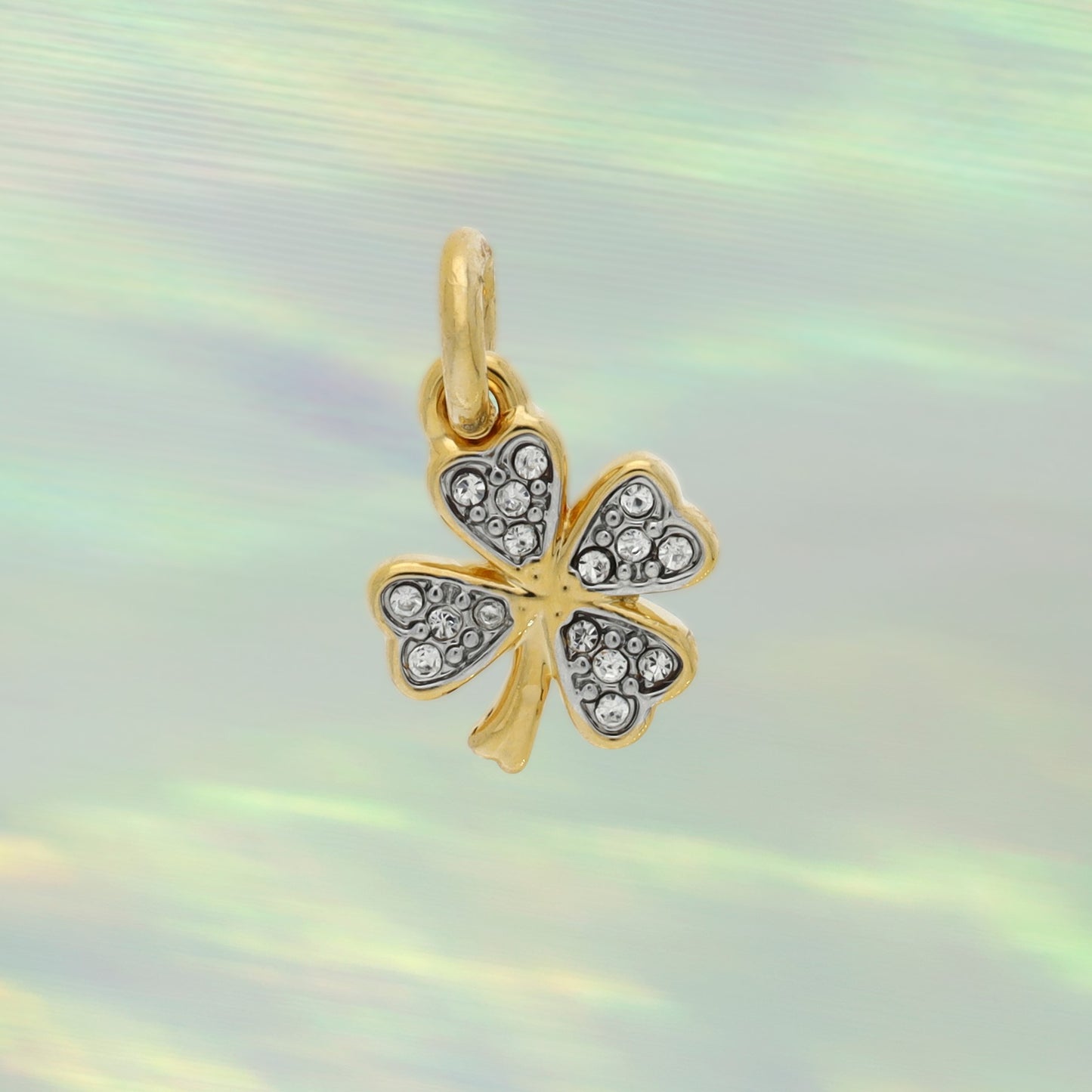 Pave Four Leaf Clover Charm