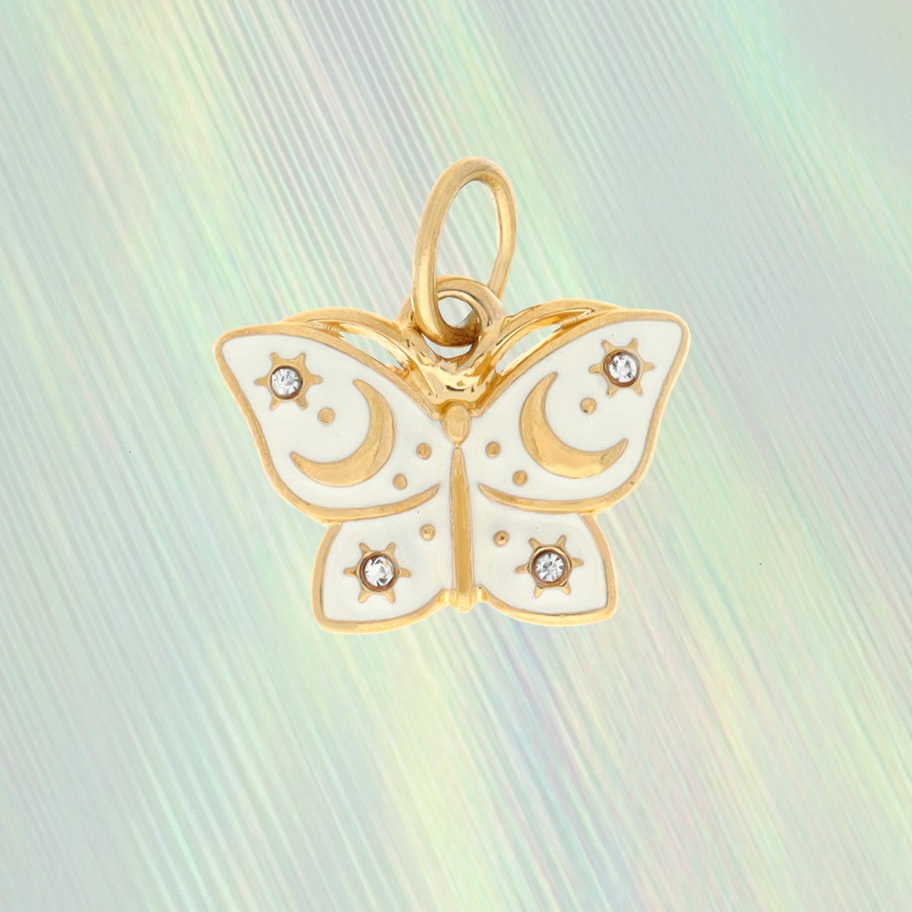 White Butterfly Charm