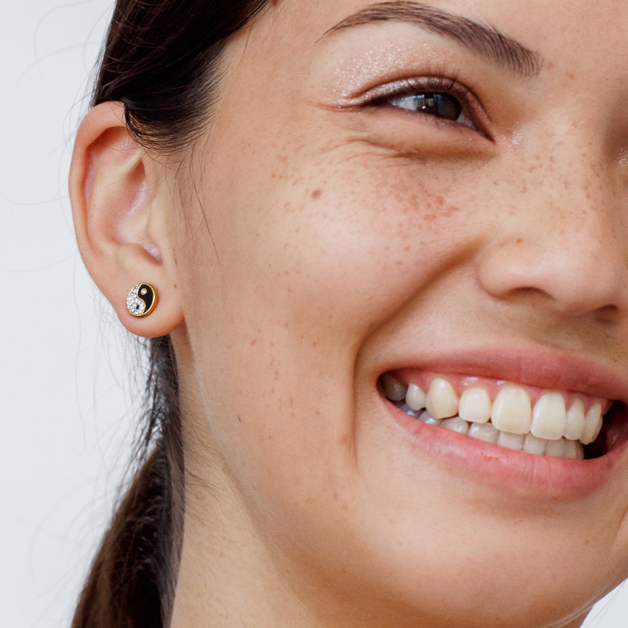 Yin Yang Stud Earrings