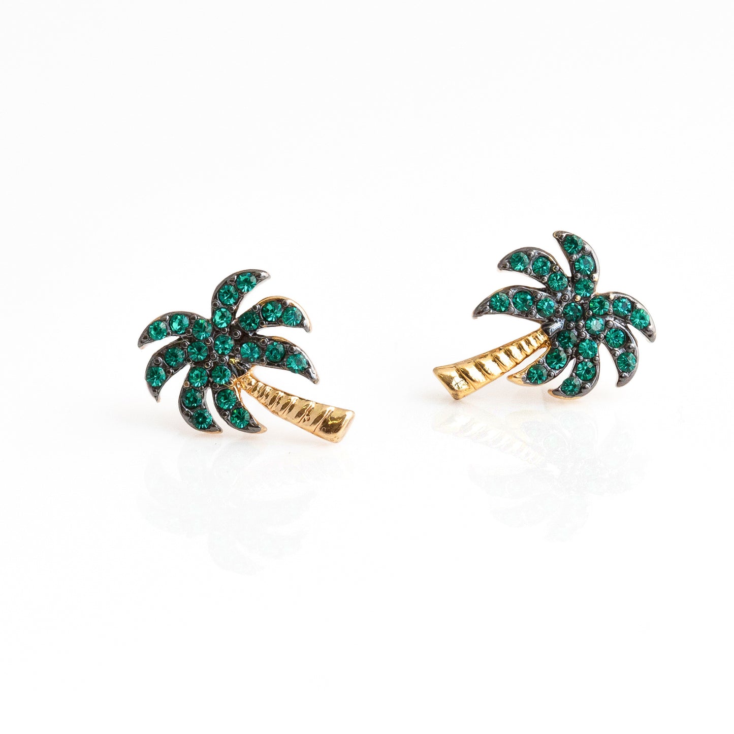 Palm Tree Stud Earrings