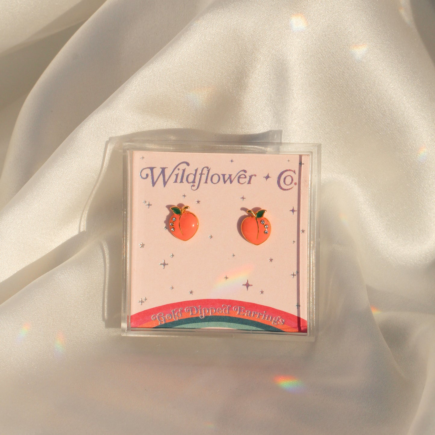 Peach Stud Earrings