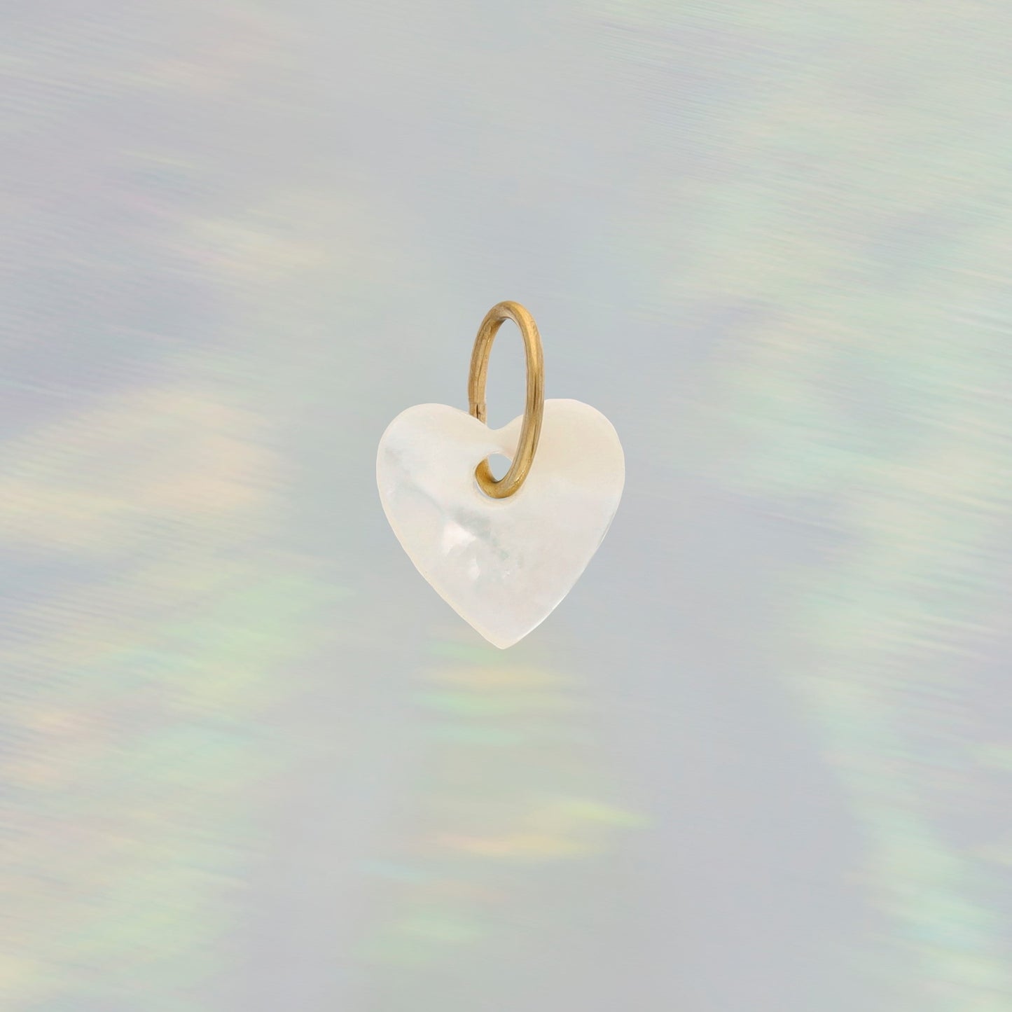 Shell Heart Charm, Small - Mother of Pearl