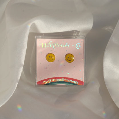 Smiley Face Stud Earrings
