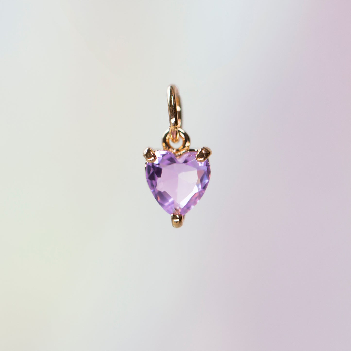 Heart Birthstone Charm, All Months