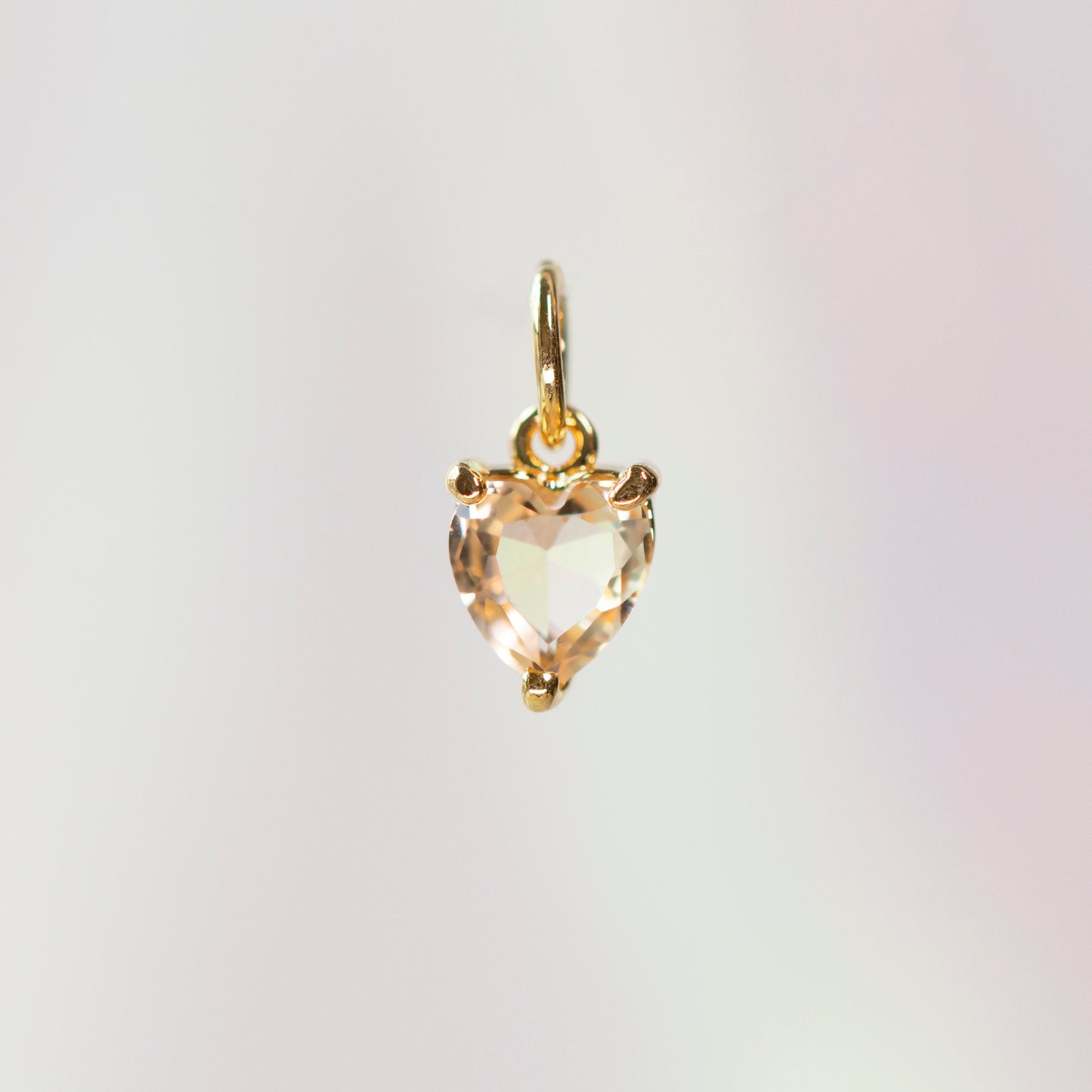 Heart Birthstone Charm, All Months