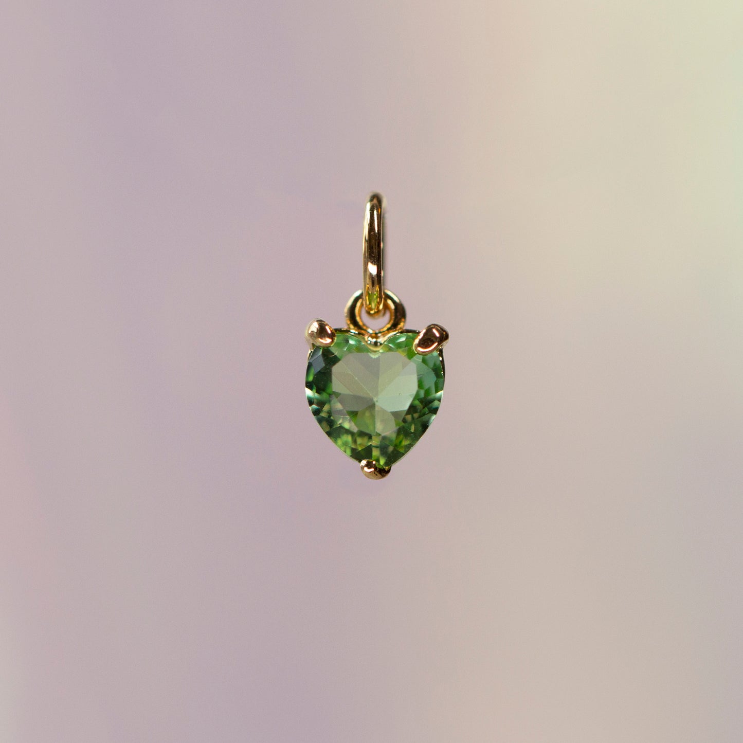 Heart Birthstone Charm, All Months