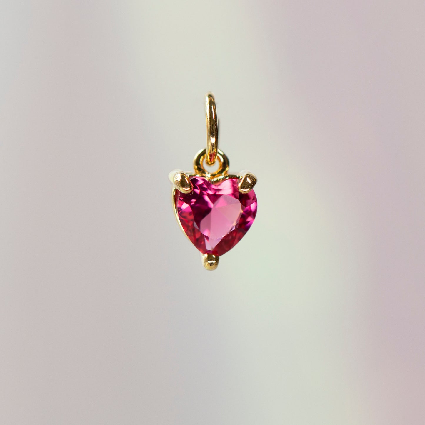 Heart Birthstone Charm, All Months