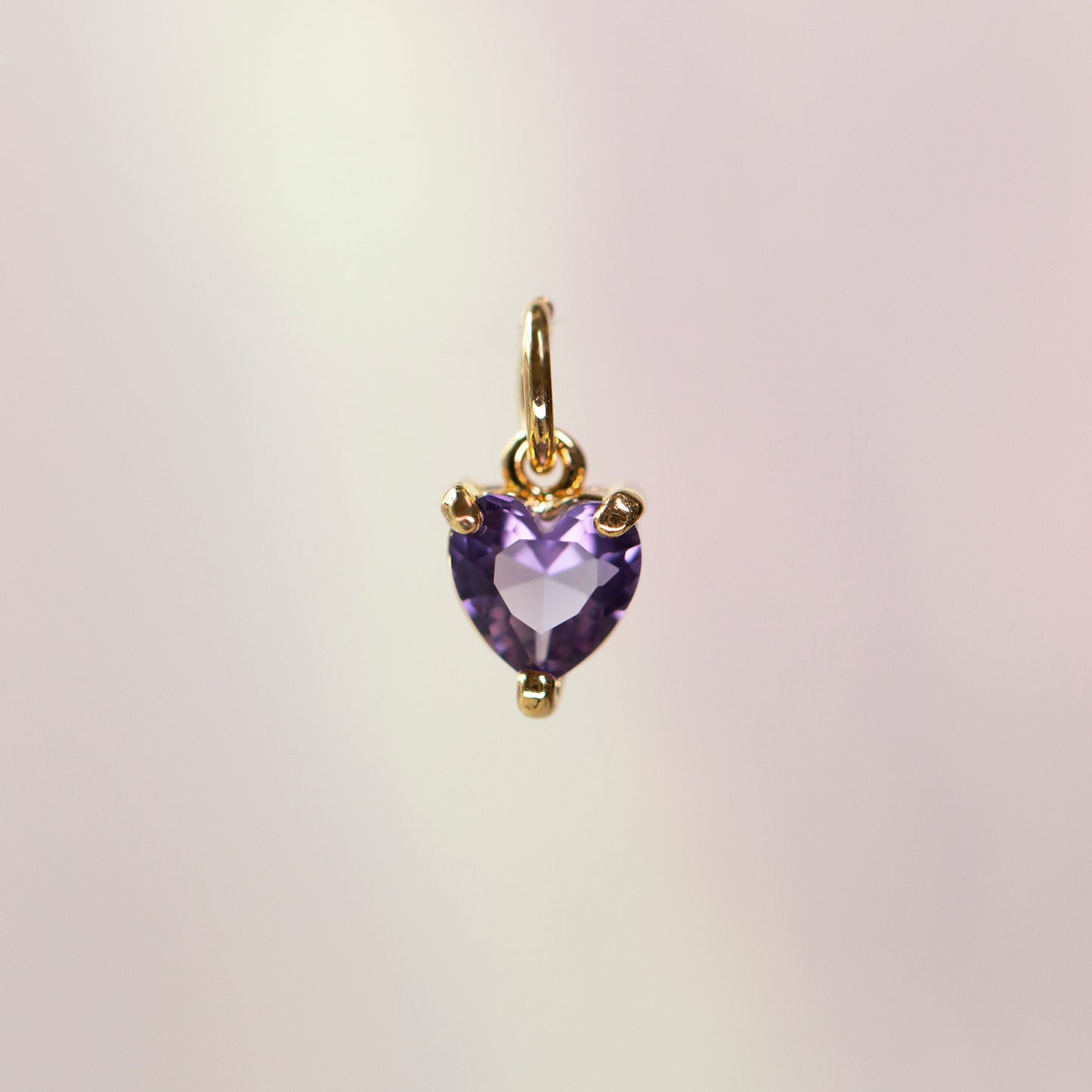 Heart Birthstone Charm, All Months