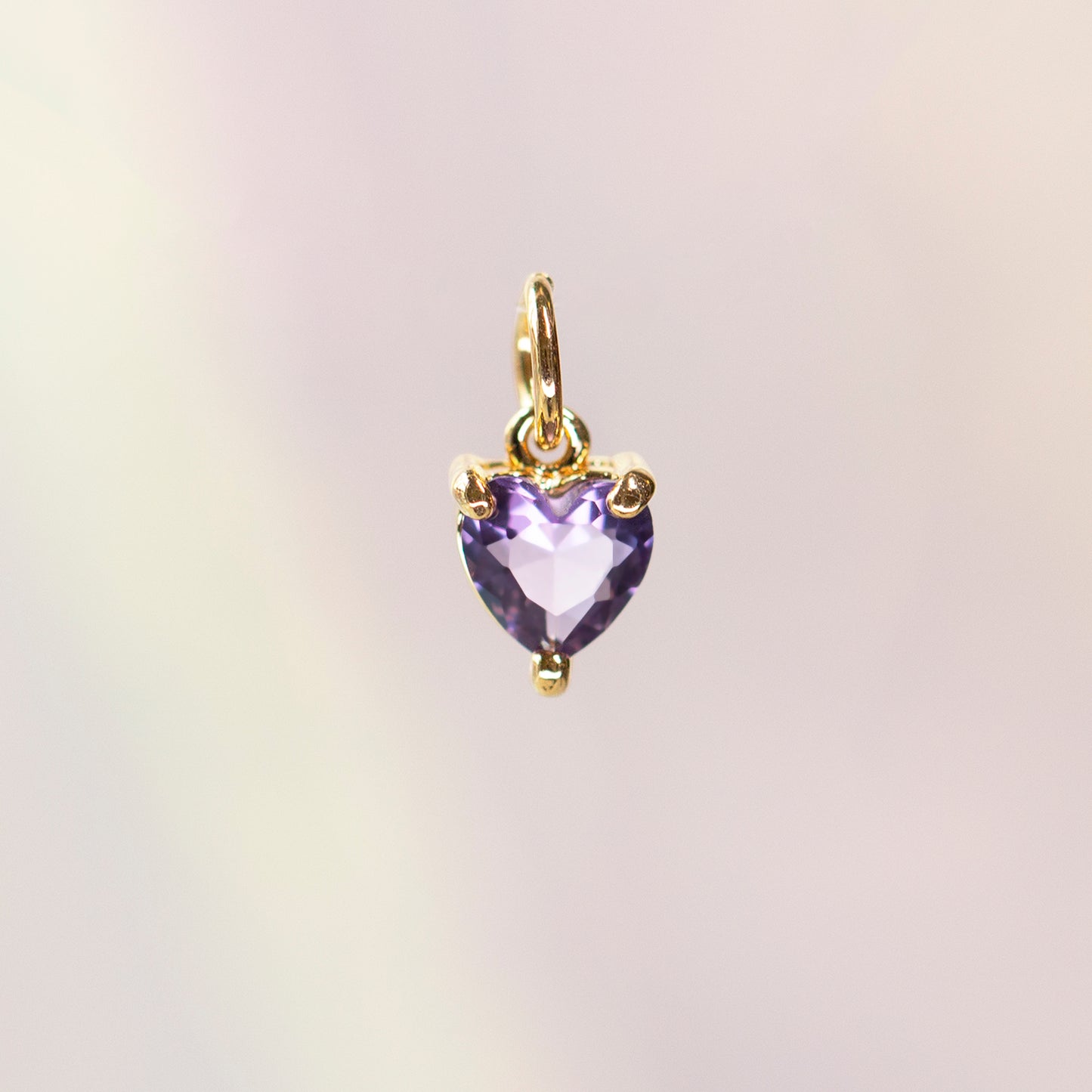 Heart Birthstone Charm, All Months