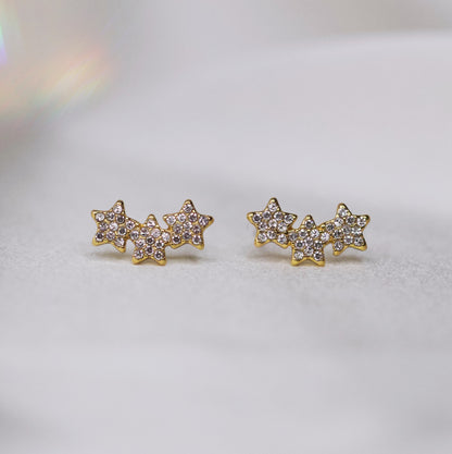Pave Star Earrings
