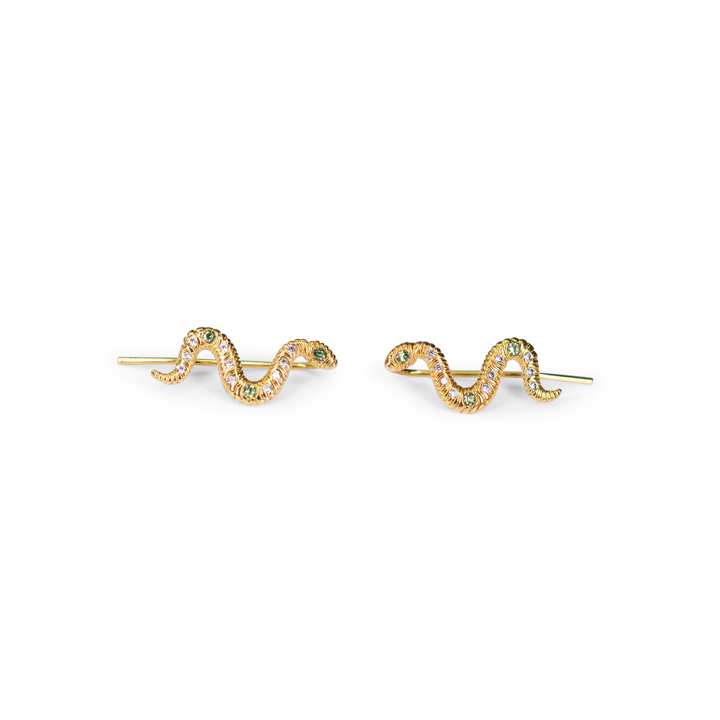 JW01015-GLD-OS - Snake Crawler Earrings - Wildflower + Co (1)floating