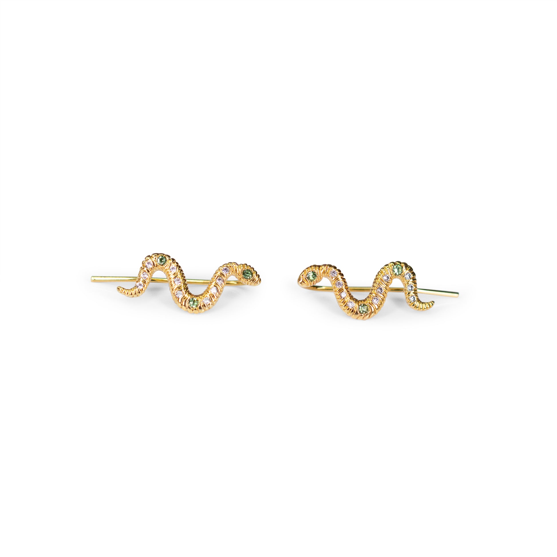 JW01015-GLD-OS - Snake Crawler Earrings - Wildflower + Co (1)floating