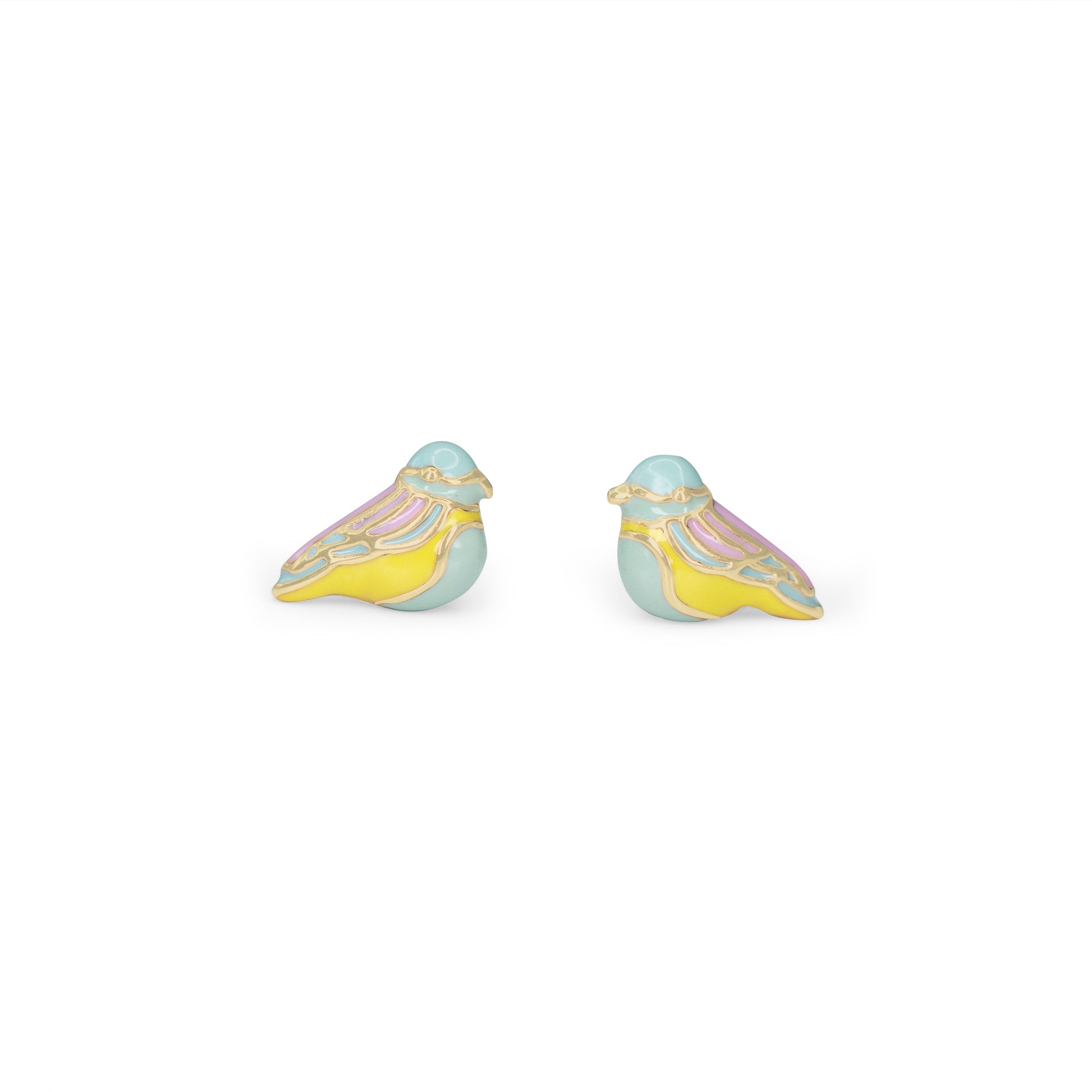 JW01024-GLD-OS - Songbird Stud Earrings - Wildflower + Co floating