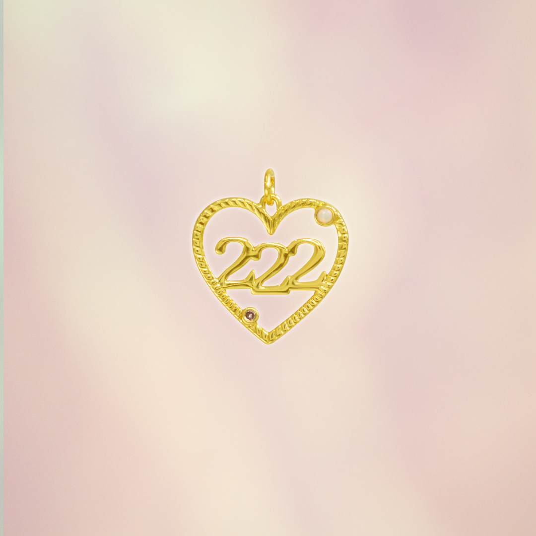 Angel Number Charm 1111 222 333 444 777