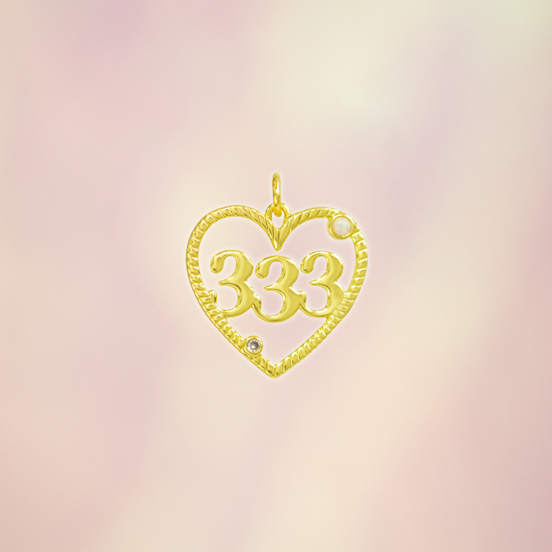 Angel Number Charm 1111 222 333 444 777