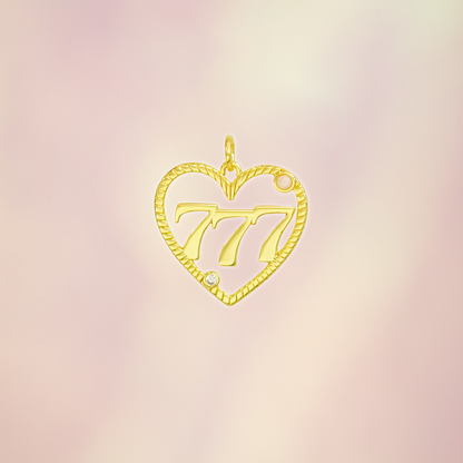 Angel Number Charm 1111 222 333 444 777