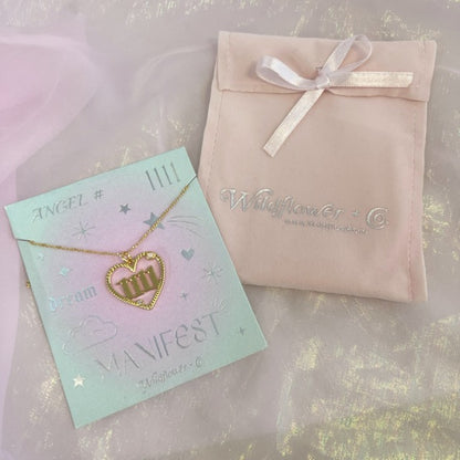 Angel Number Charm Necklace 1111 222 333 444 777