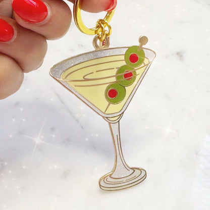 Dirty Martini Enamel Keychain