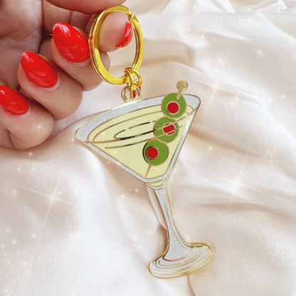 Dirty Martini Enamel Keychain