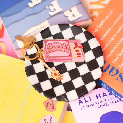 Slow Burn Matches - Enamel Keychain