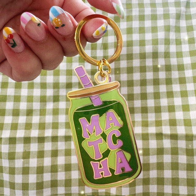 Iced Matcha Keychain