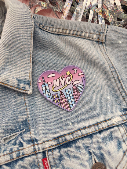 NYC Skyline Embroidered Iron On Patch