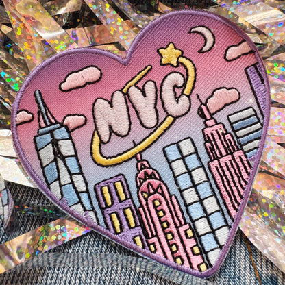 NYC Skyline Embroidered Iron On Patch