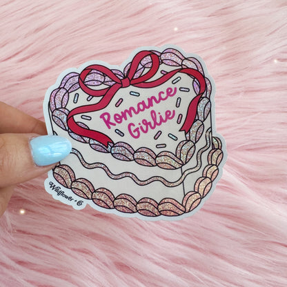 Romance Girlie Heart Cake Sticker