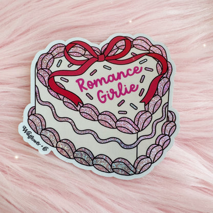 Romance Girlie Heart Cake Sticker