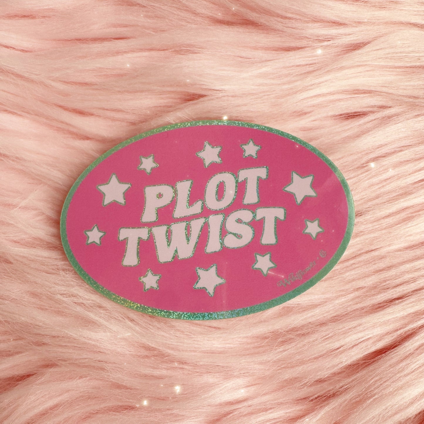 Cute Stickers - Plot Twist - Main Character - I Deserve a Little Treat - Running on Caffeine & Chaos