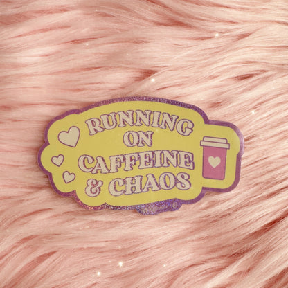 Cute Stickers - Plot Twist - Main Character - I Deserve a Little Treat - Running on Caffeine & Chaos