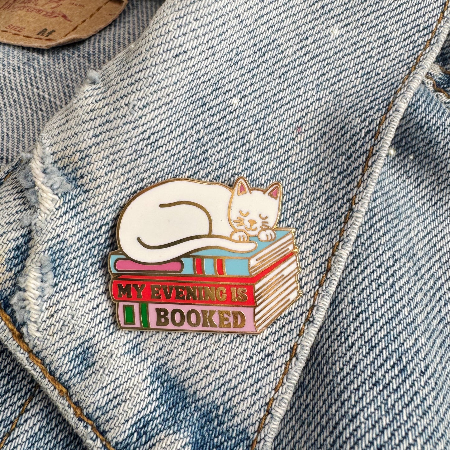 My Evening is Booked Enamel Pin