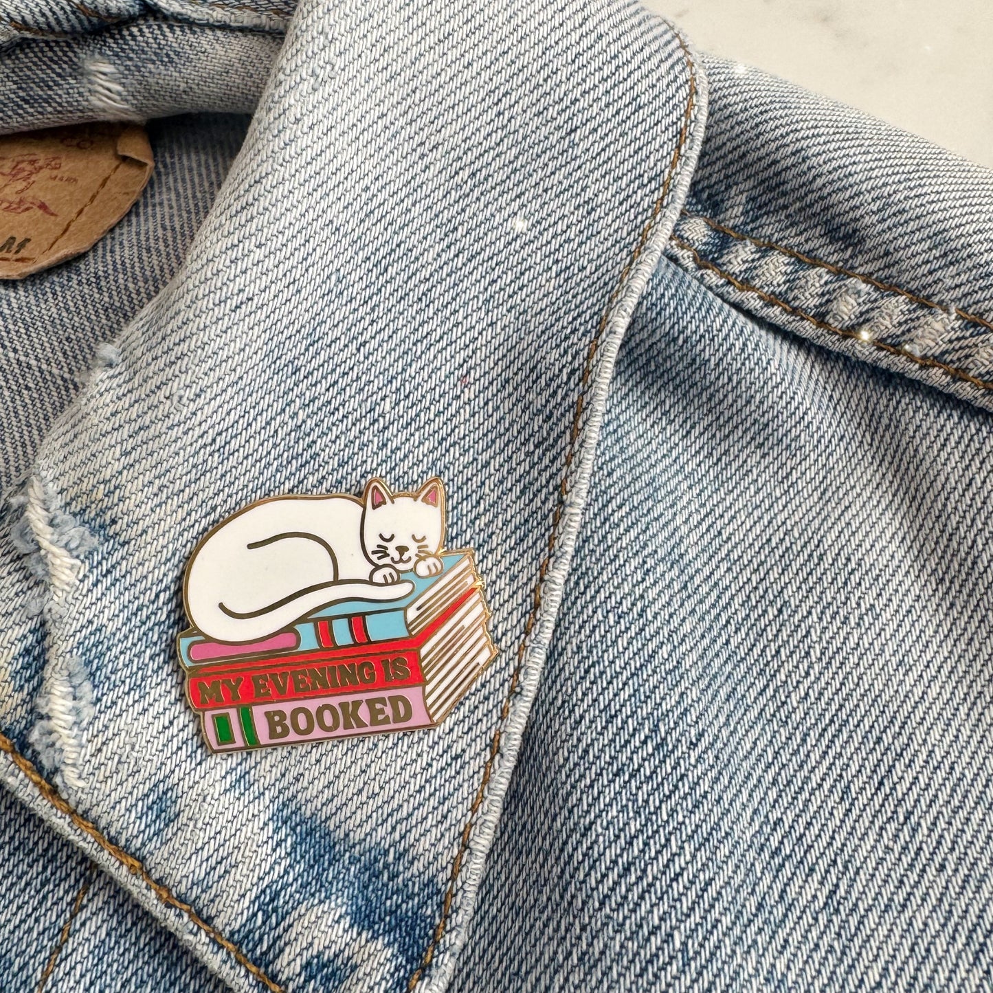 My Evening is Booked Enamel Pin