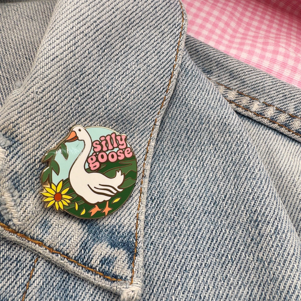 Silly Goose Enamel Pin