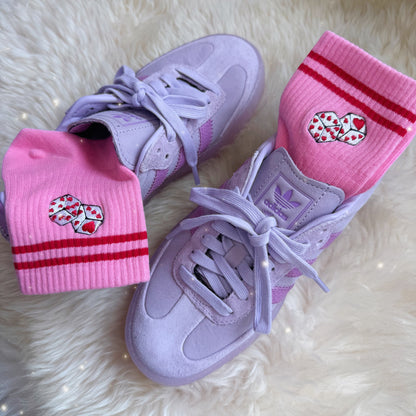 Lucky Girl Dice Embroidered Socks