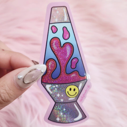 Lava Lamp Holographic Sticker