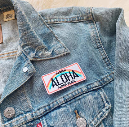 Aloha License Plate Patch