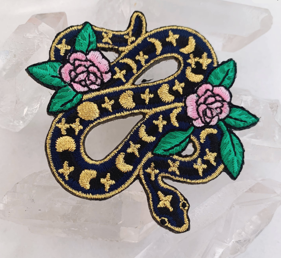 Serpent & Flowers Patch