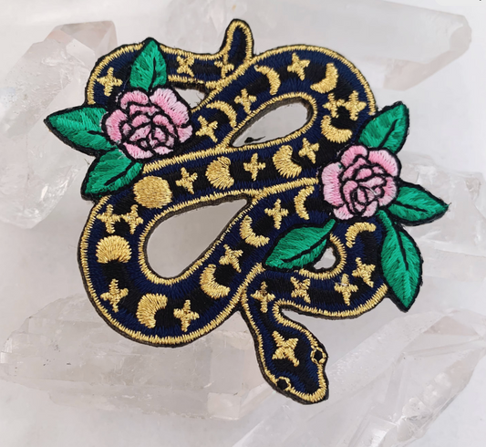 Serpent & Flowers Patch