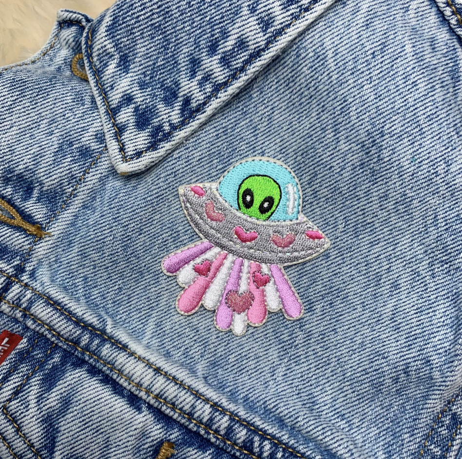 Love UFO Alien Patch