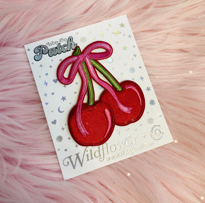 Cherry Bow Patch