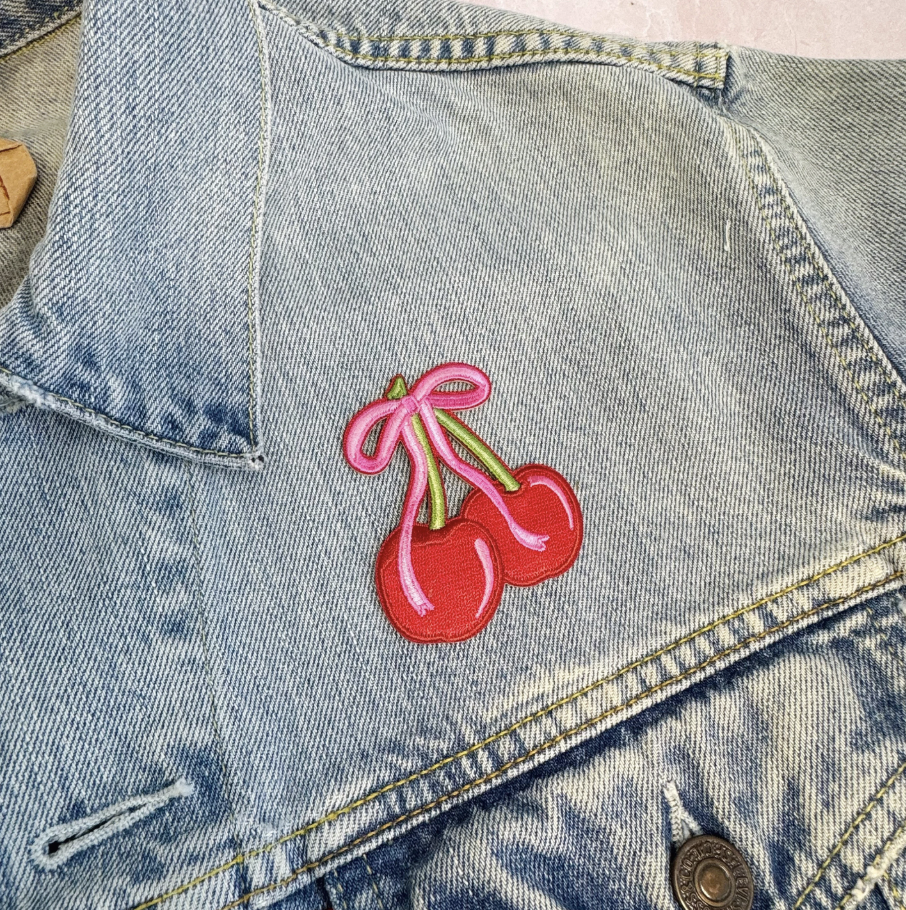Cherry Bow Patch