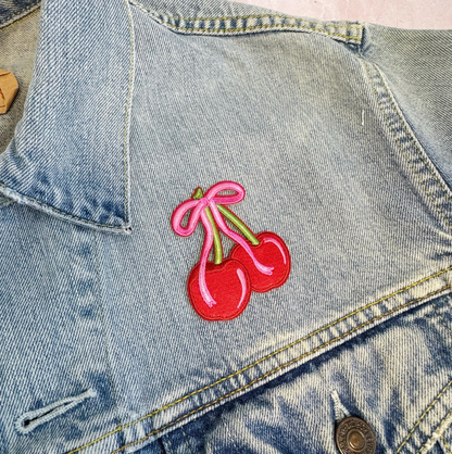 Cherry Bow Patch