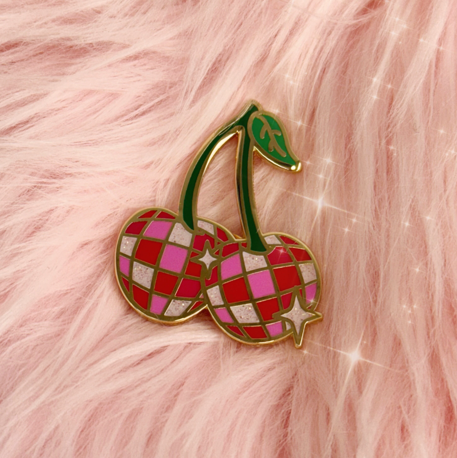Disco Cherry Pin