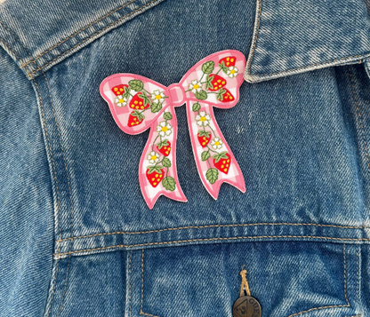 Medium Strawberry Bow Patch