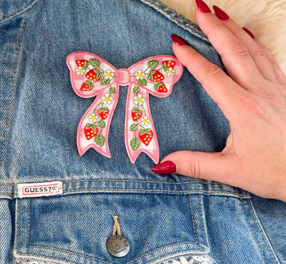 Medium Strawberry Bow Patch